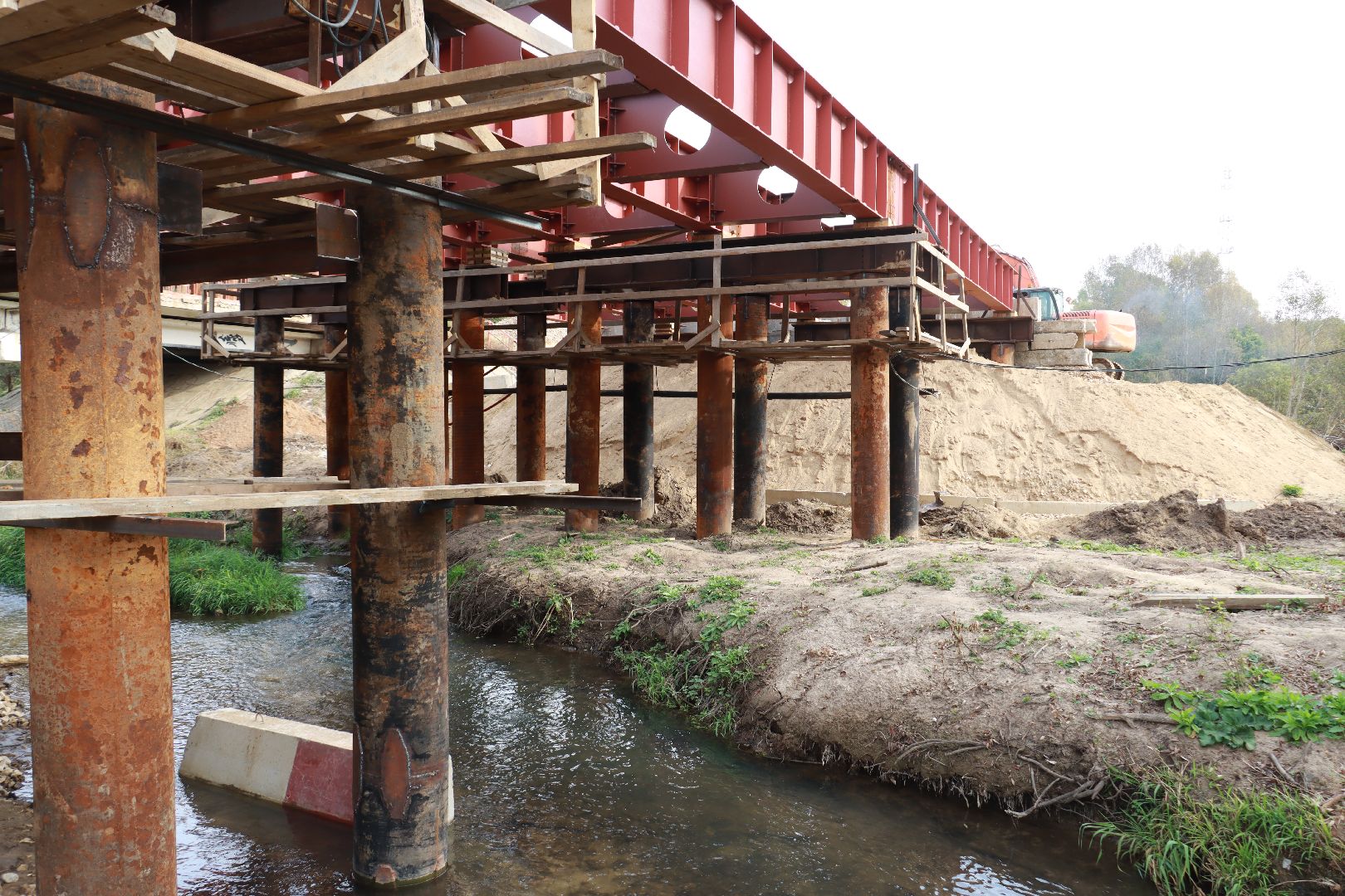 дороги, ремонт моста,