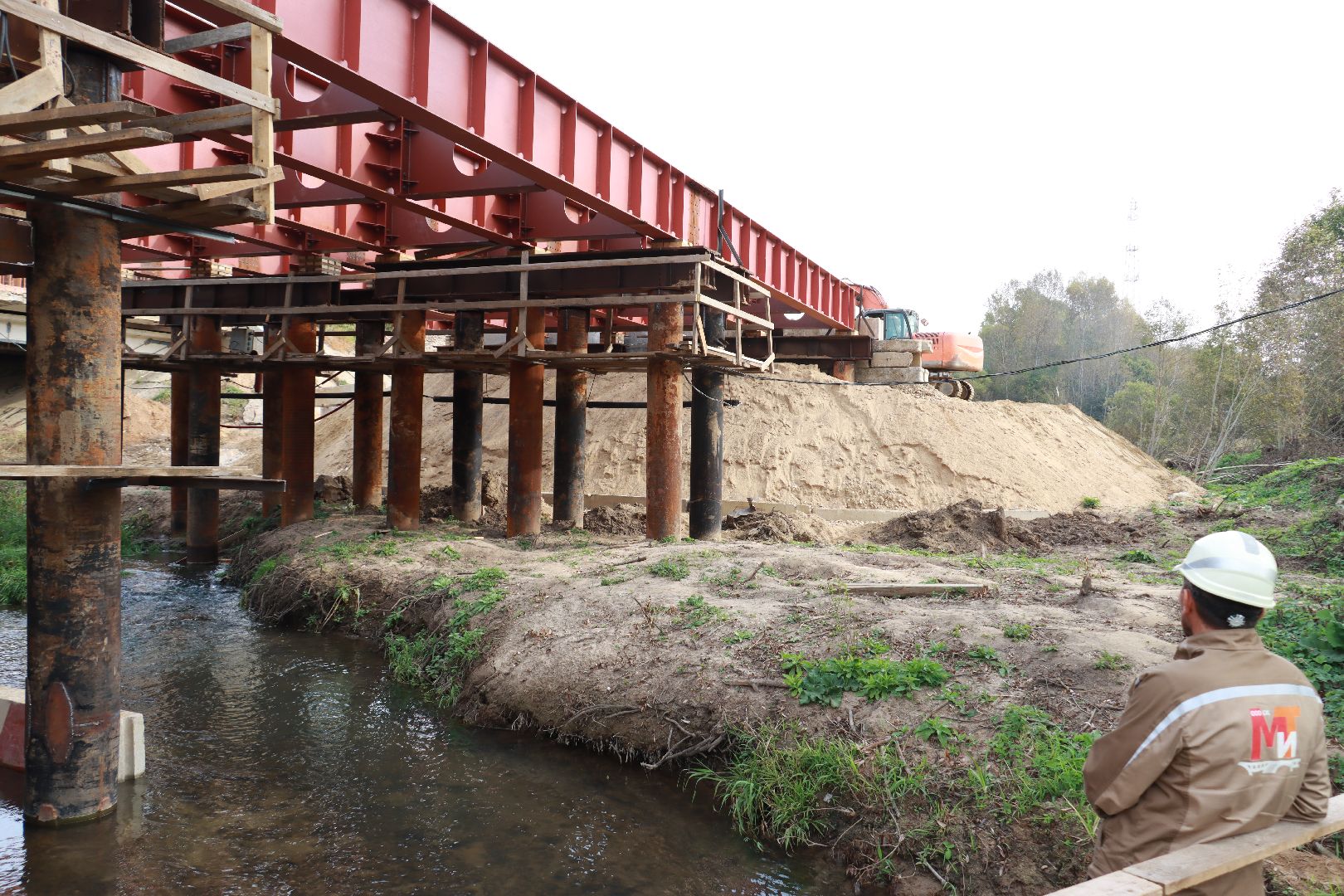 дороги, ремонт моста,