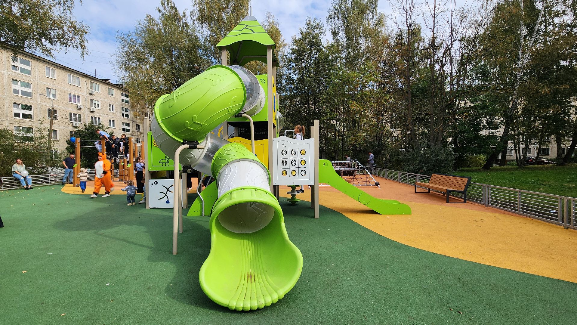 солнечногорск, благоустройство, детская площадка, дети, игровой комплекс,