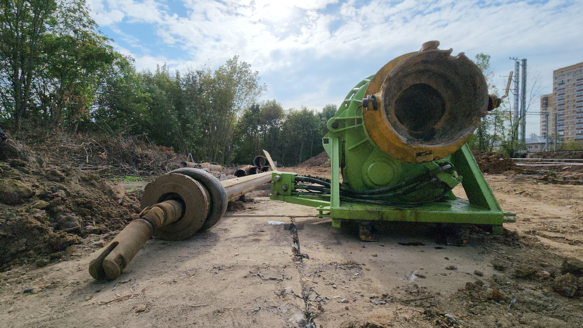 Переход через ЖД, Лобня, Строительство,