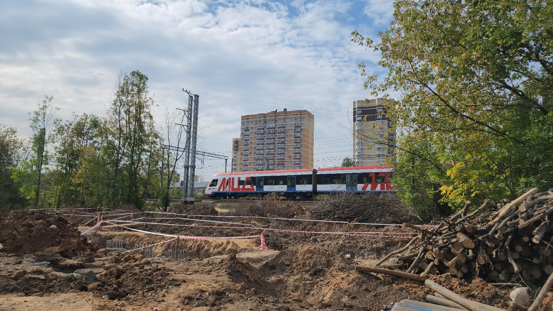 Переход через ЖД, Лобня, Строительство,
