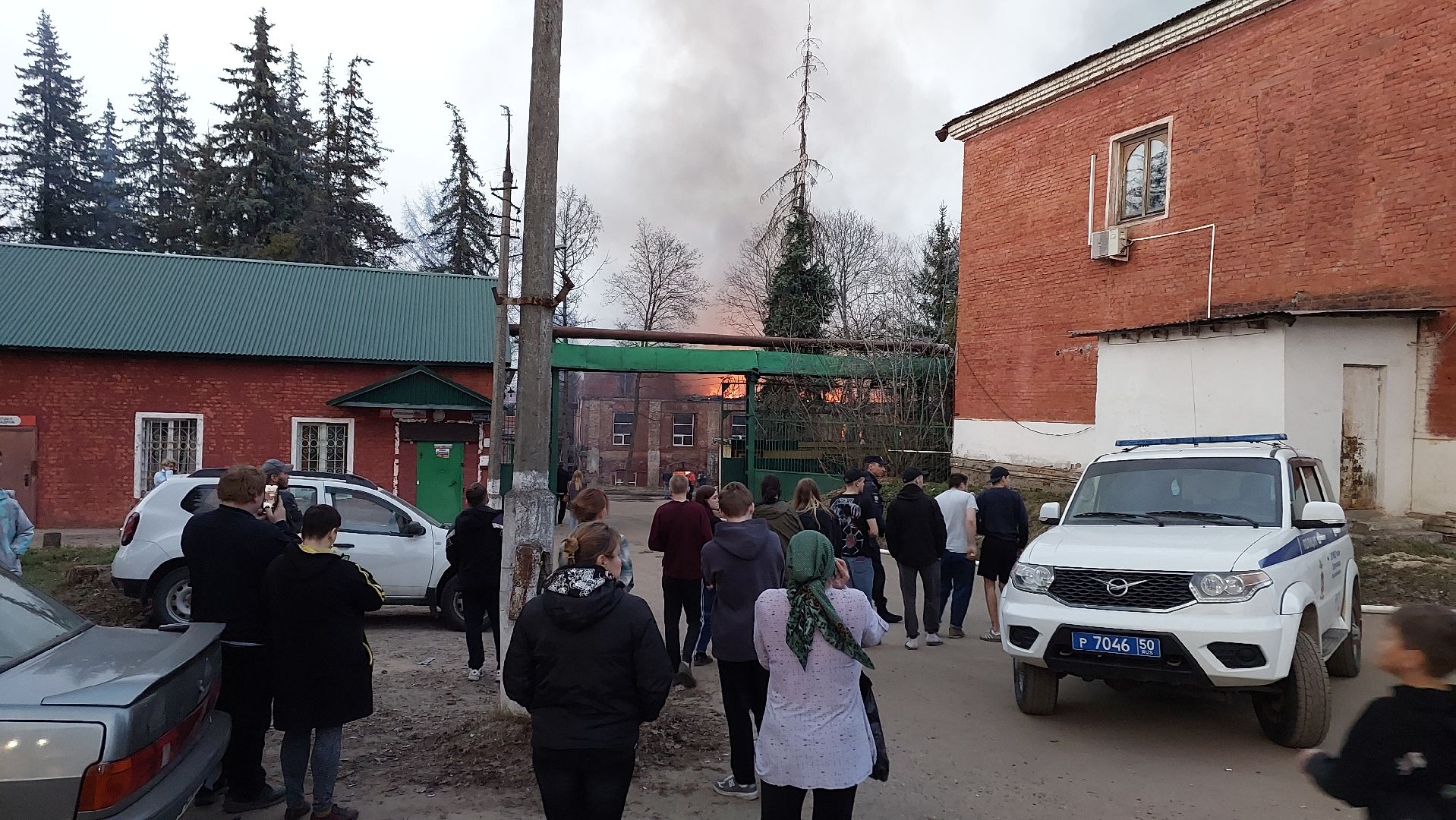 чп, мчс, пожар, бумажная фабрика, серпухов,