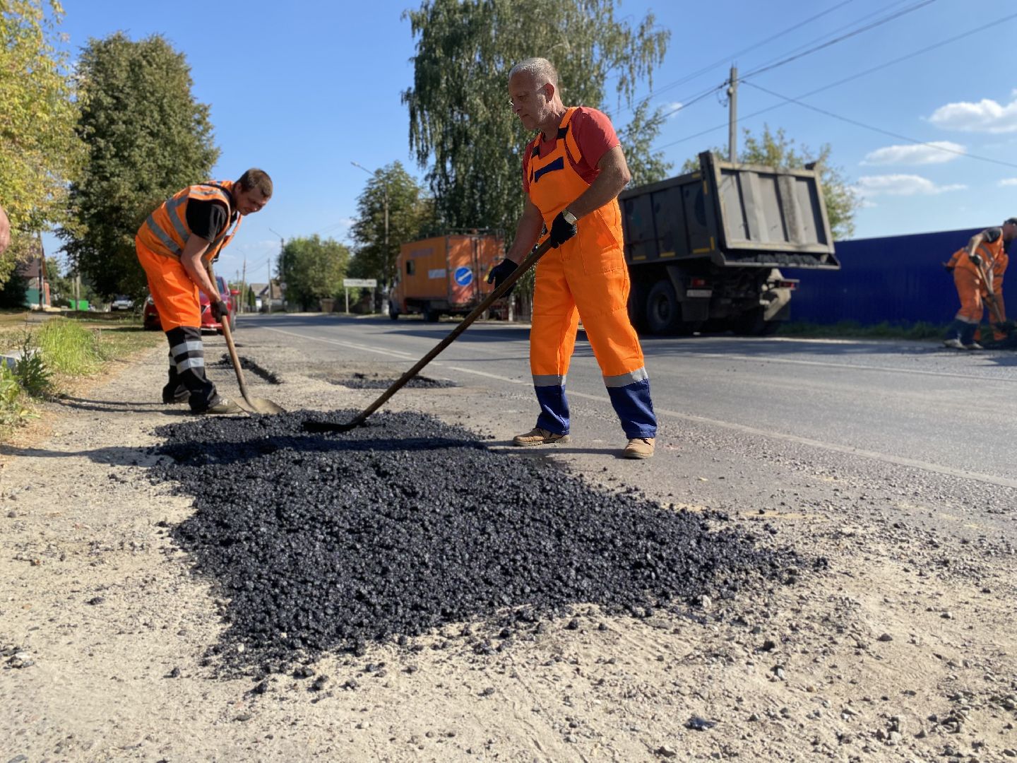 Коломна, Дороги, ямочный ремонт,