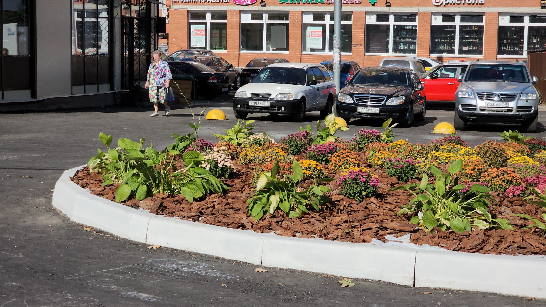Площадь, цветники, Благоустройство, Лобня,