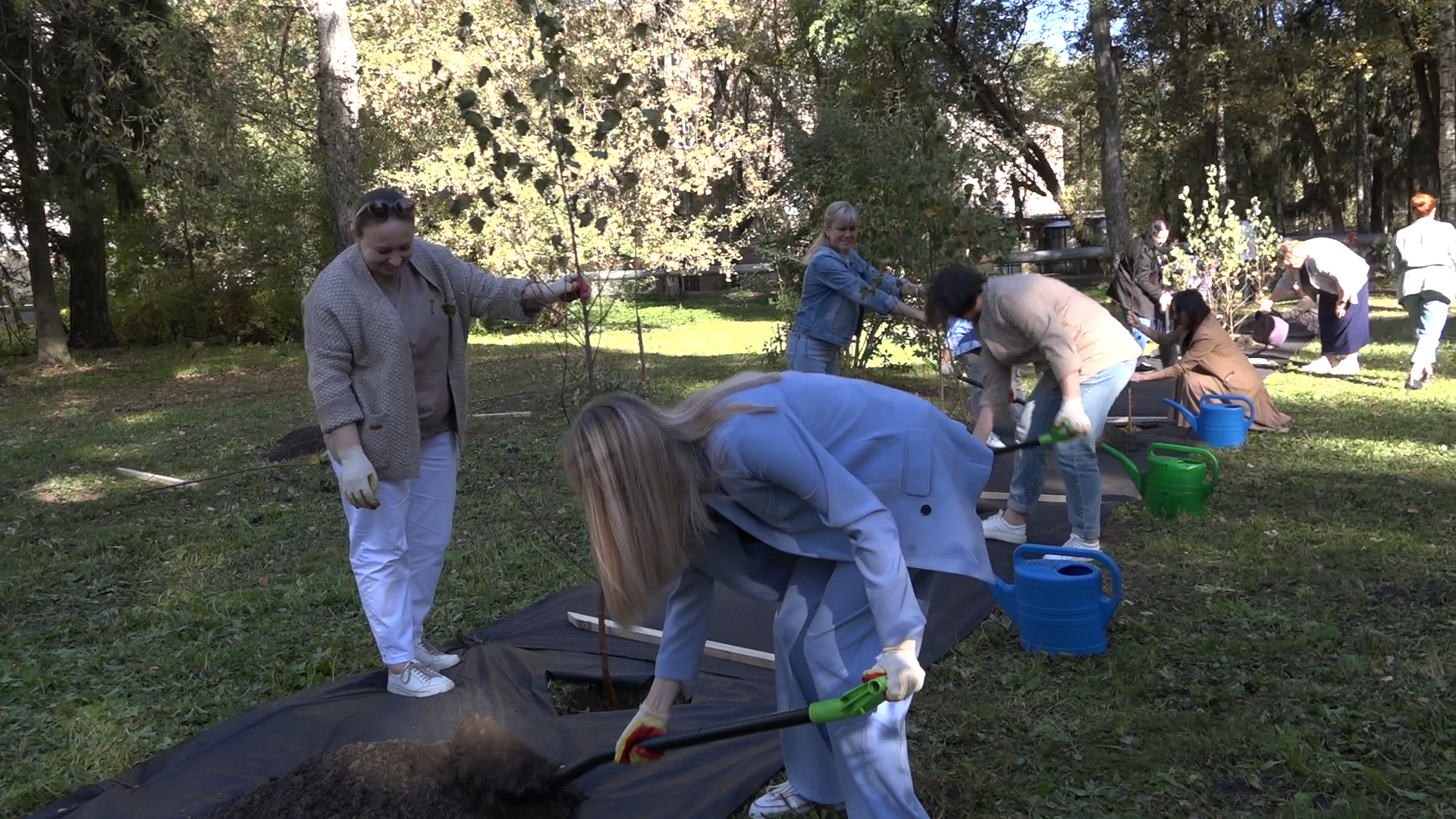 акция посадка деревьев, озеленение Власихи, День в лесу сохраним лес вместе, посади свое дерево, березовая роща Власиха,