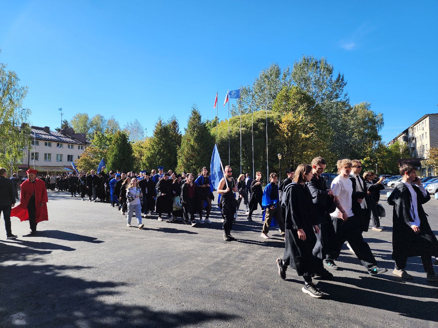 Дубна, Университет Дубна, Торжество, Шествие, Студенты, Юбилей,