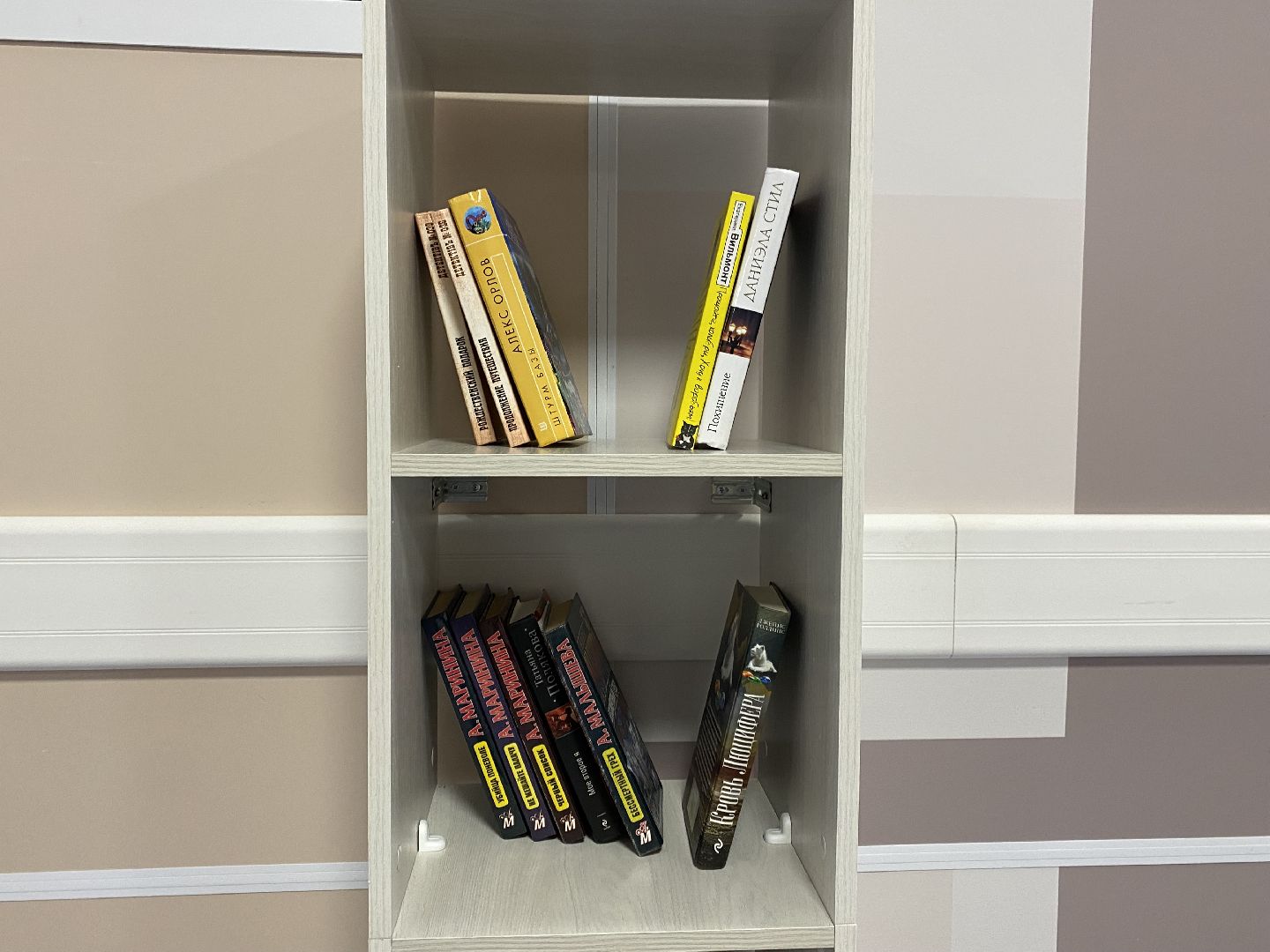 Библиотека, Поликлиника, Книжные стеллажи,