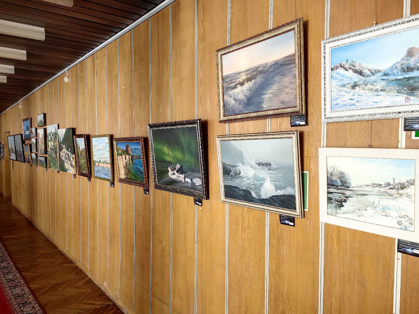 выставка, картины, академии рисования Арона Аноре, техника ошибана, космос,