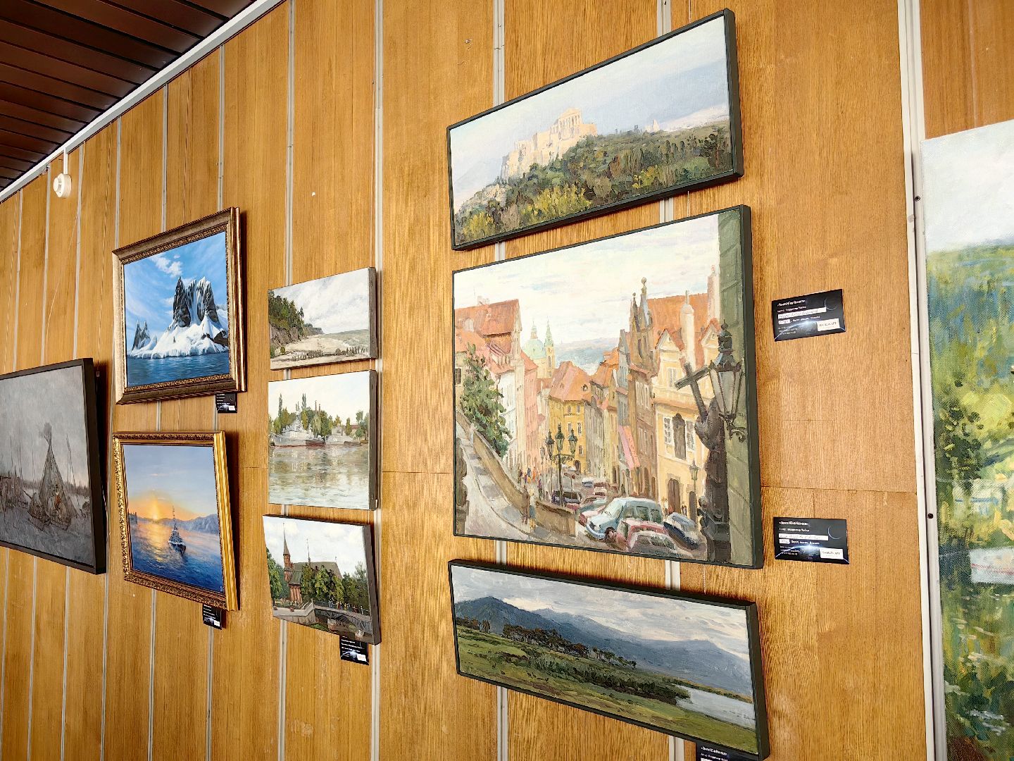 выставка, картины, академии рисования Арона Аноре, техника ошибана, космос,