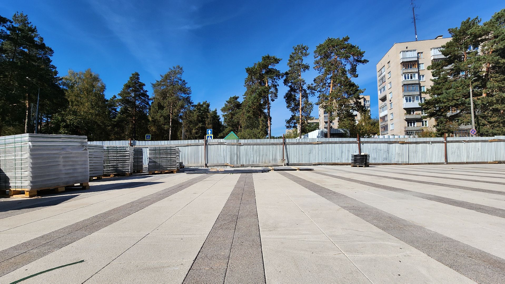 Дк протон, Строительство, Благоустройство, Дом культуры, Площадь у дк,