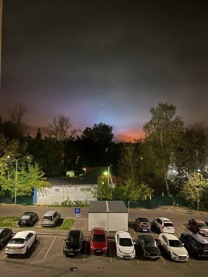 Солнечногорск, северное сияние, фотография, редкое явление,