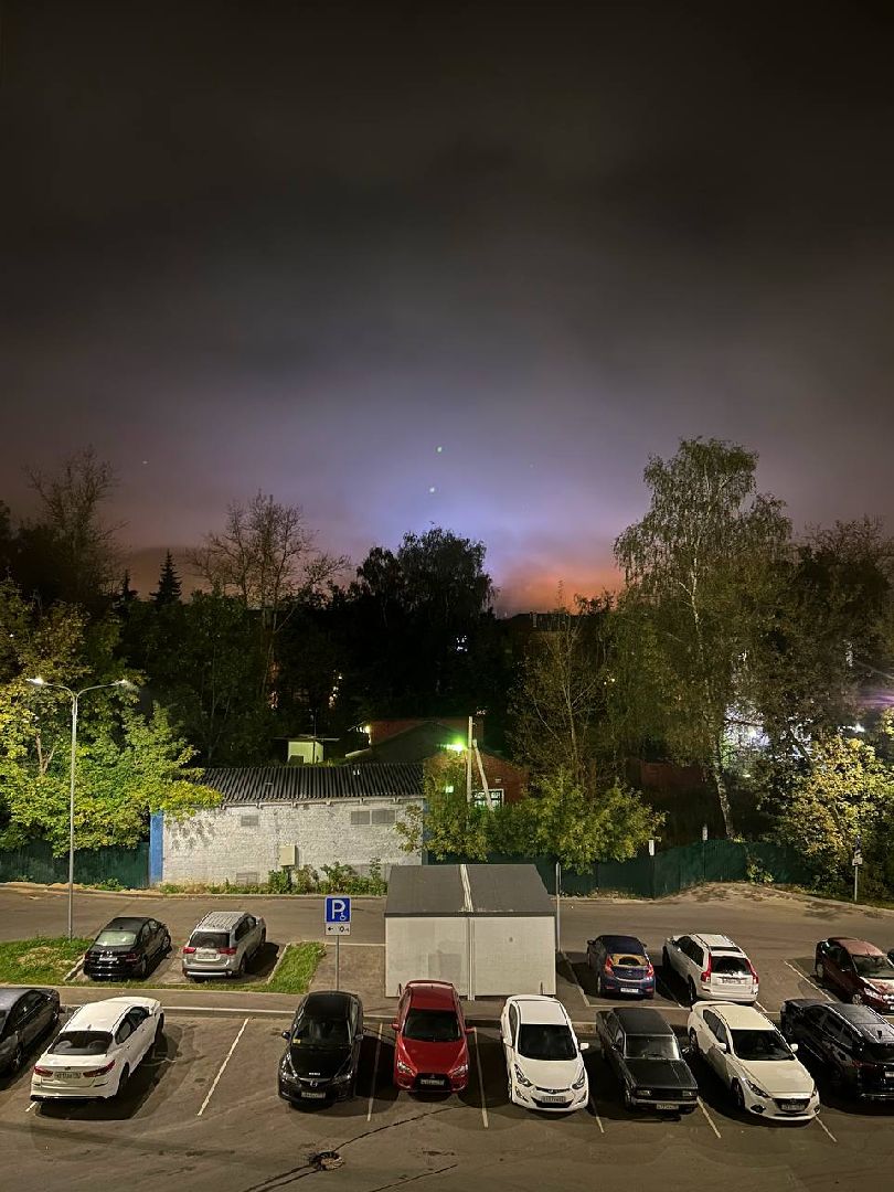 Солнечногорск, северное сияние, фотография, редкое явление,