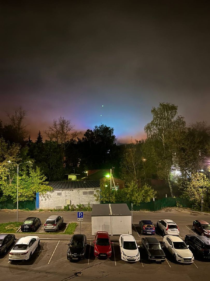 Солнечногорск, северное сияние, фотография, редкое явление,