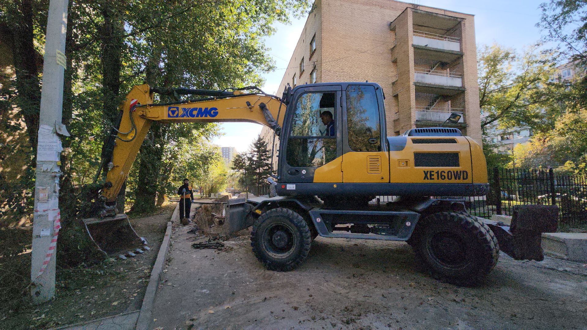 Теплосеть, Лобня, Прокладка труб,