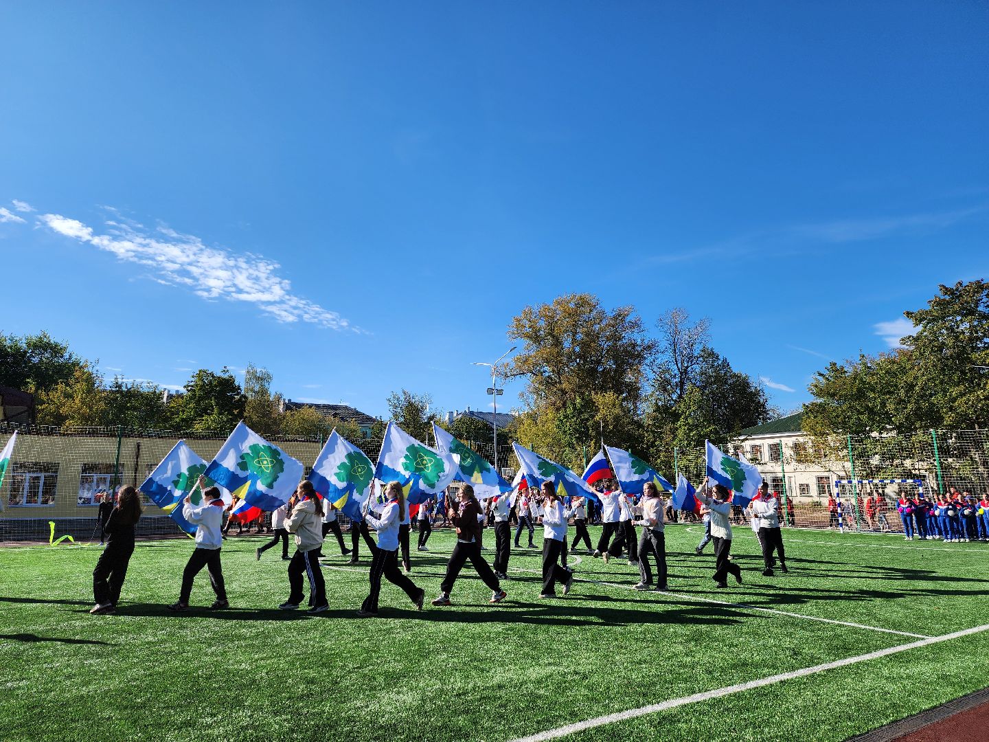 Дубна, Открытый стадион, Школа 1, Спорт, Спортсмены, Школьники,