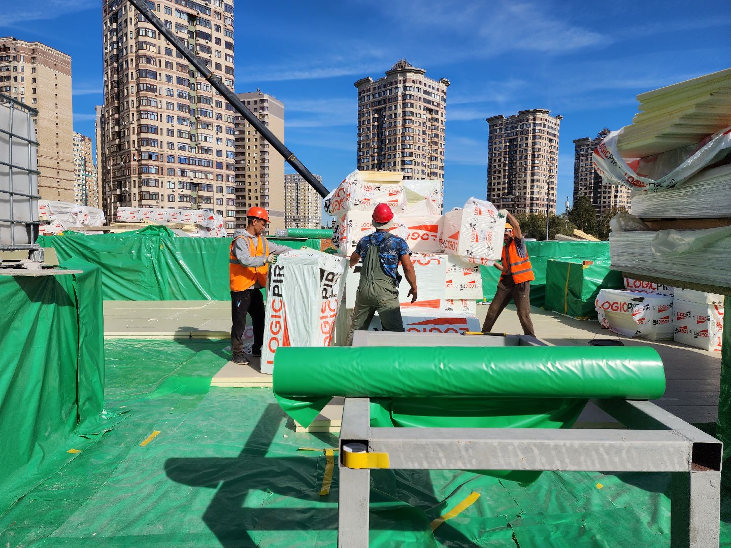 раменское, строительство, физкультурно-оздоровительный комплекс с бассейном, кровельные работы,