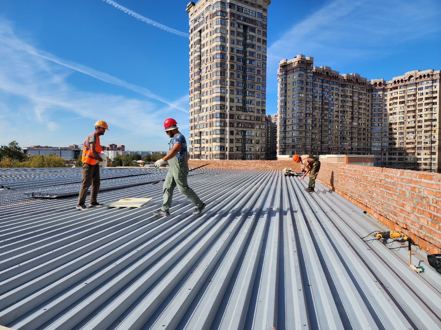 раменское, строительство, физкультурно-оздоровительный комплекс с бассейном, кровельные работы,