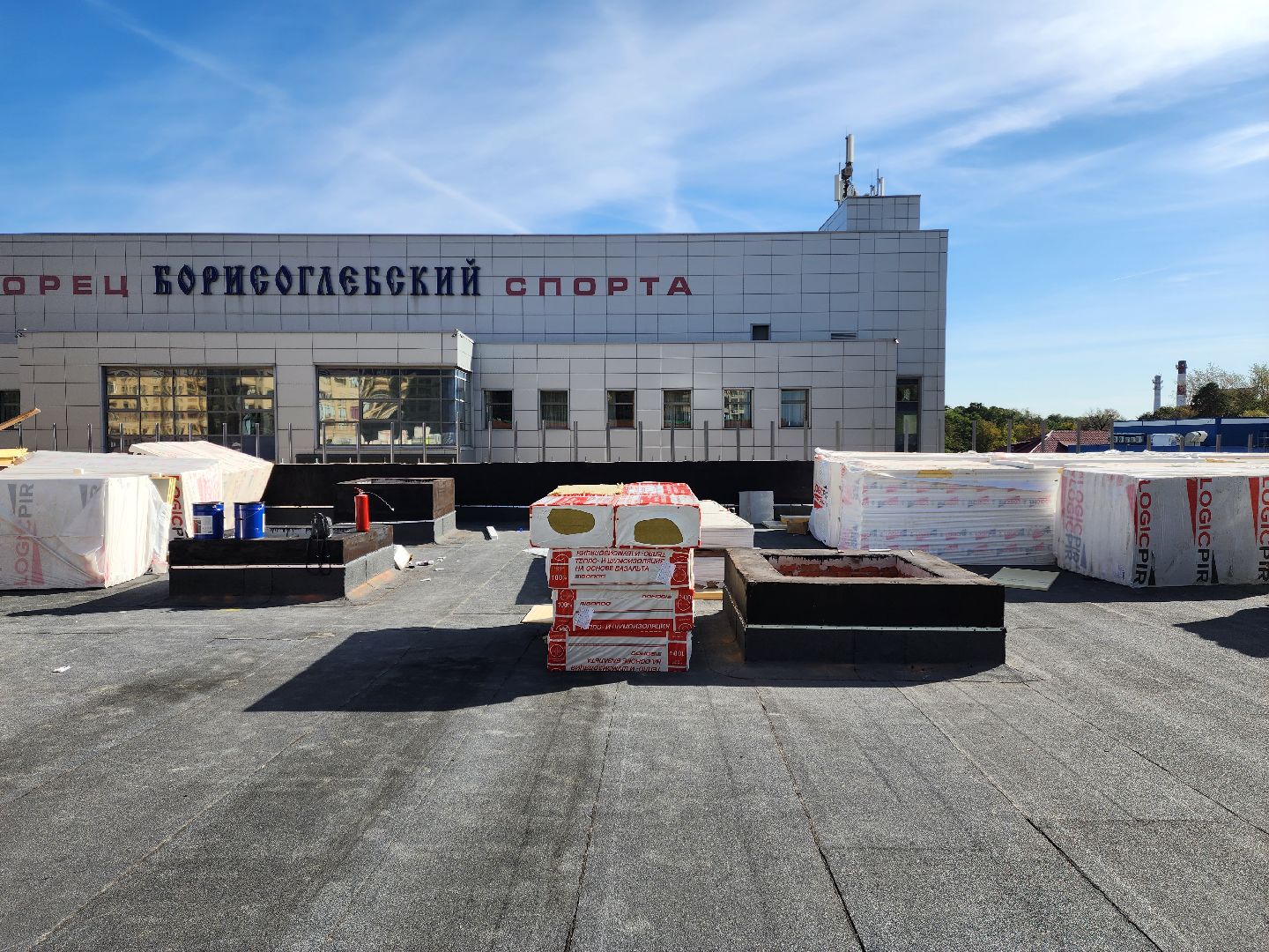 раменское, строительство, физкультурно-оздоровительный комплекс с бассейном, кровельные работы,