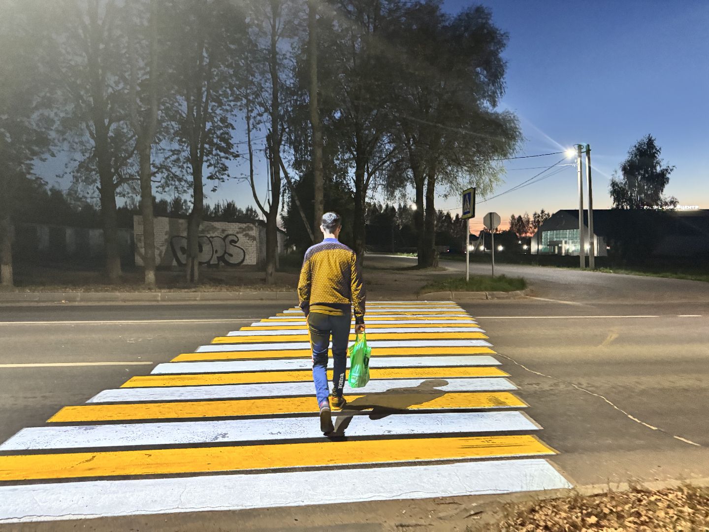 шаховская, проекционный пешеходный переход, дороги,