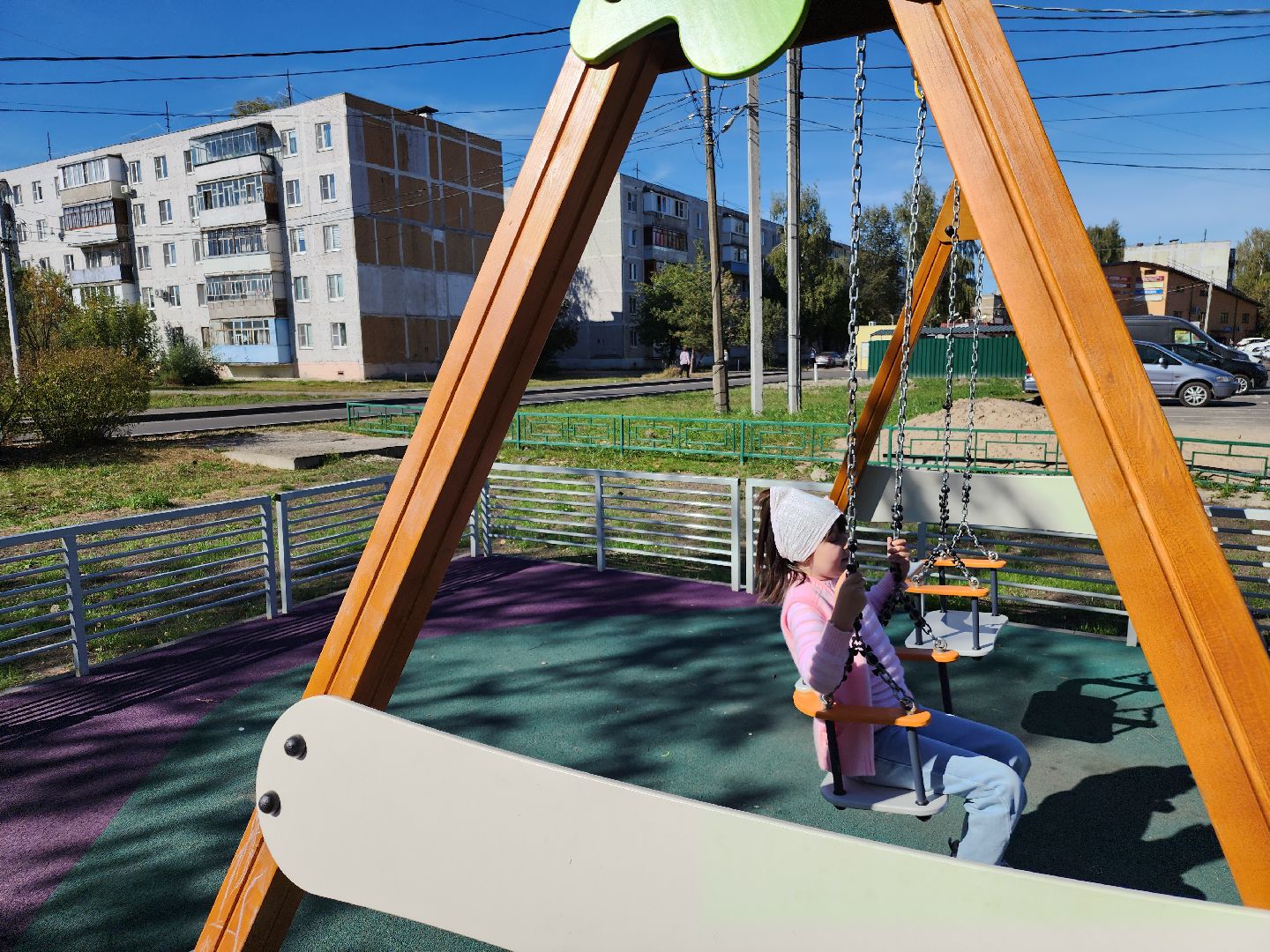 новая детская площадка, давыдово, орехово-зуевский округ, благоустройство 2024,