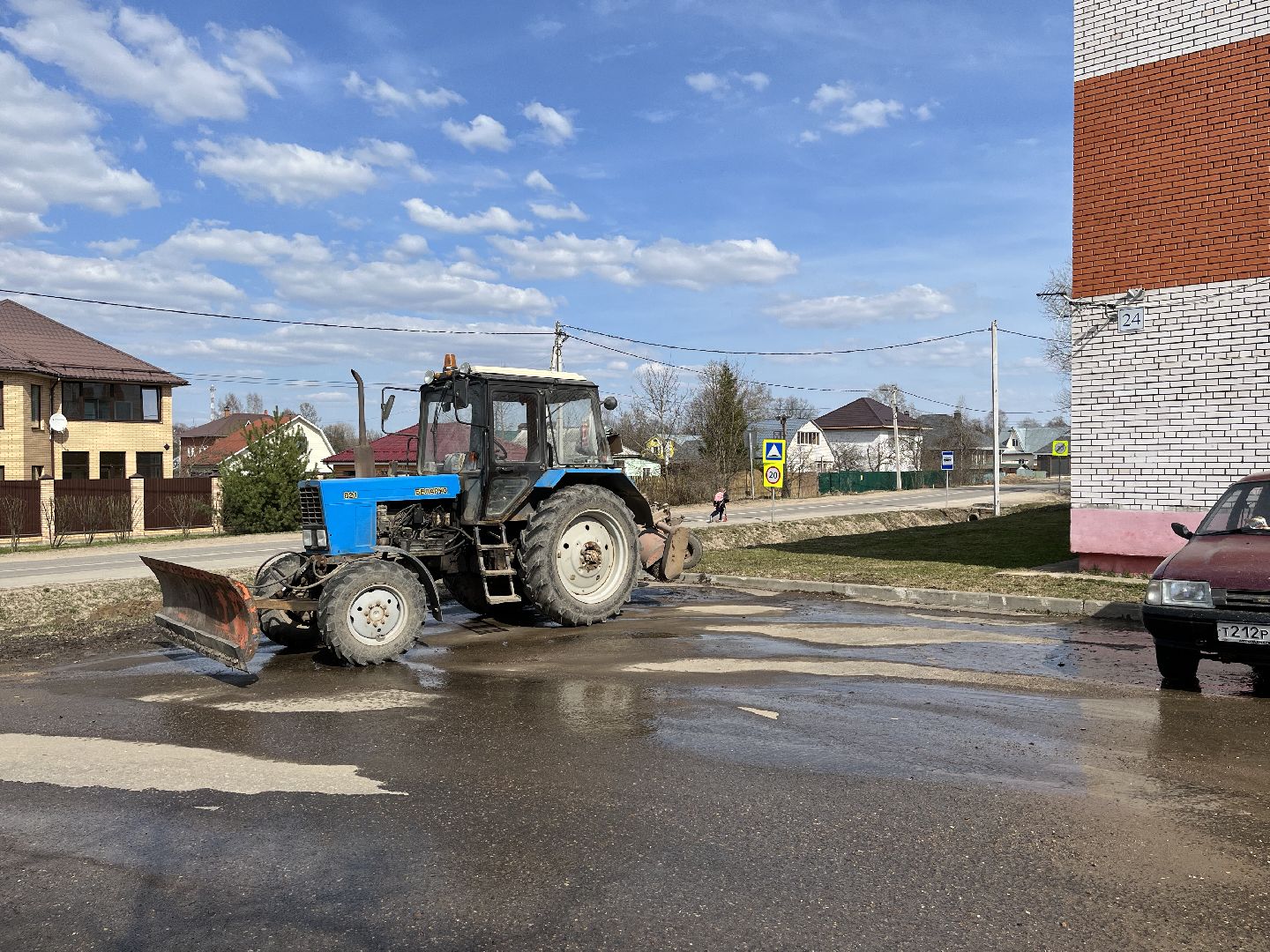 Шаховская, мойка улиц, благоустройство