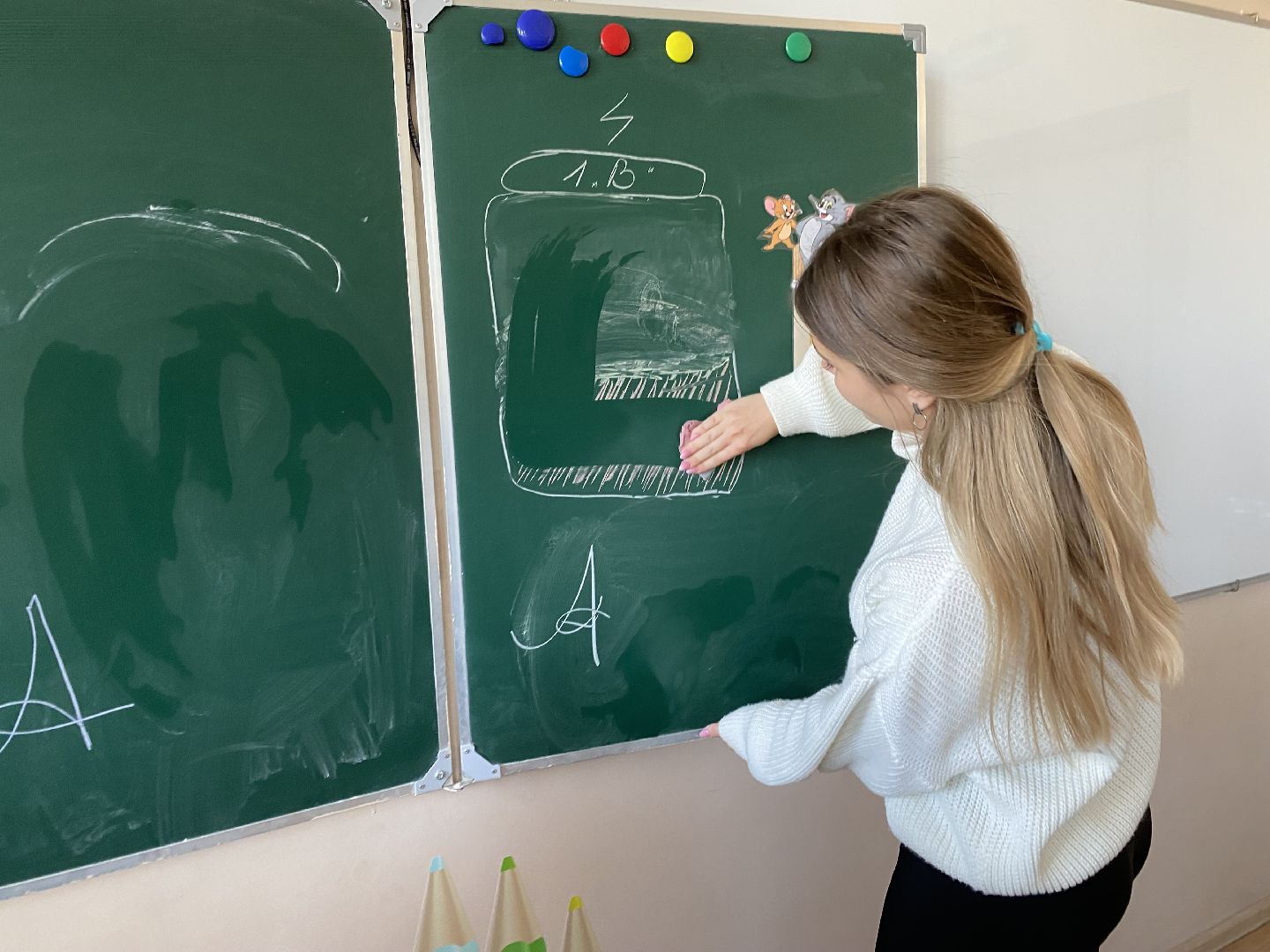 Школа, Новая учительница, 1 класс, Урок, Начальная школа,