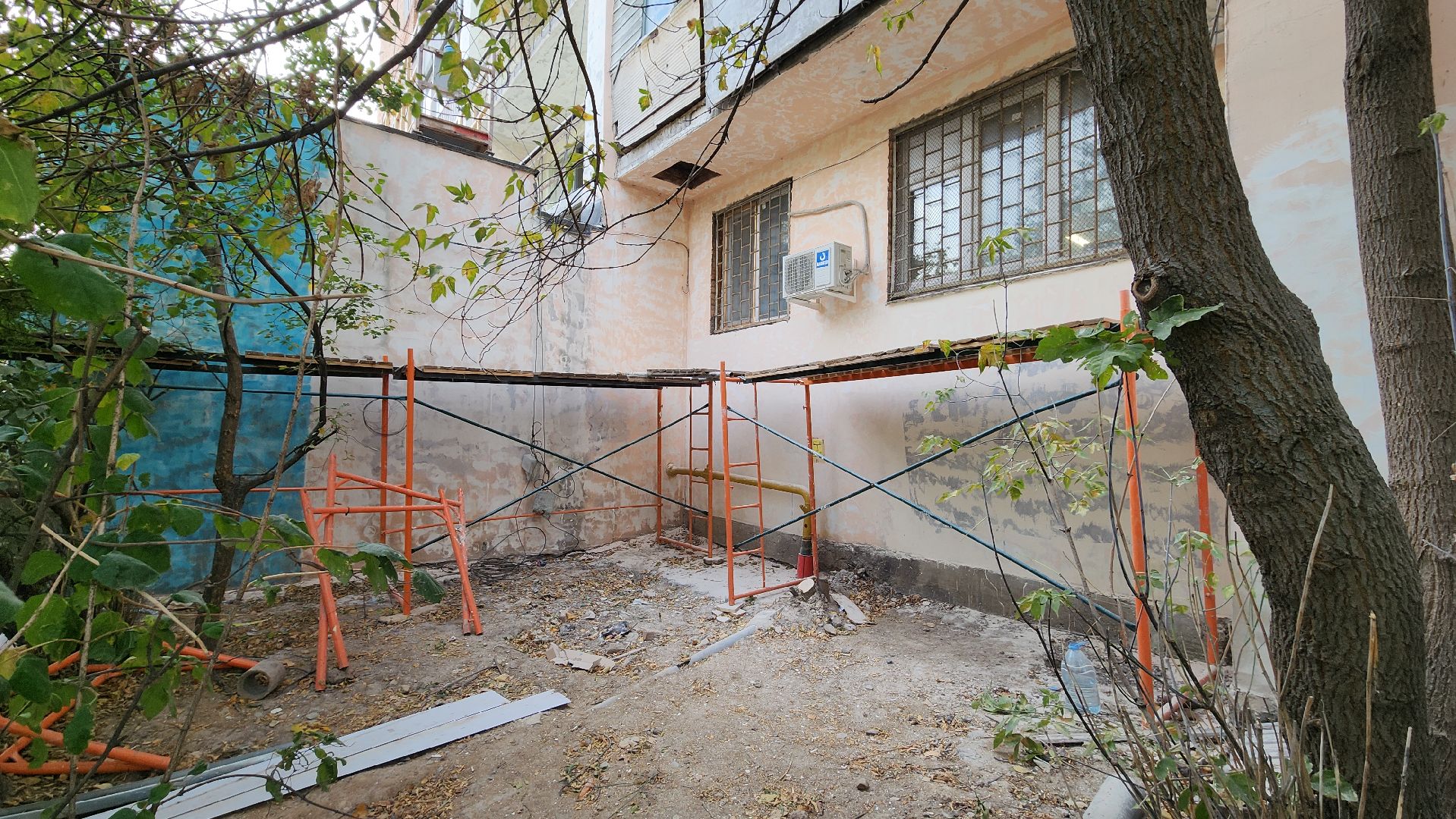 пушкино, капремонт, мкд, мкд старый фонд, ремонт фасада, бригада рабочих,