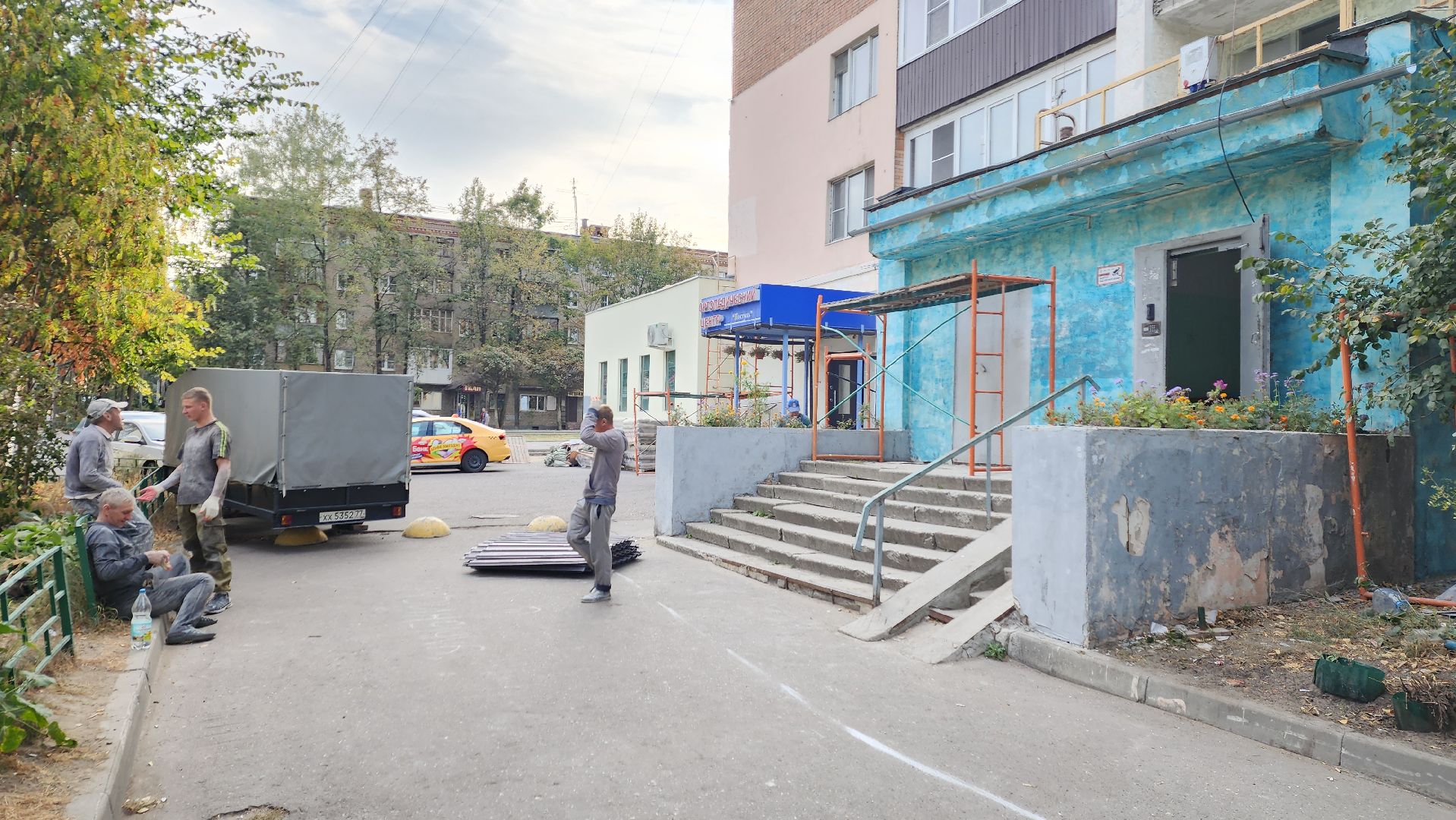 пушкино, капремонт, мкд, мкд старый фонд, ремонт фасада, бригада рабочих,