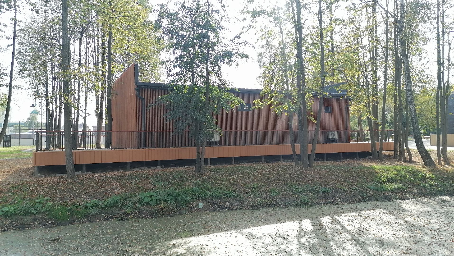 раздевалка, Парк, Парк Киово, Лобня,