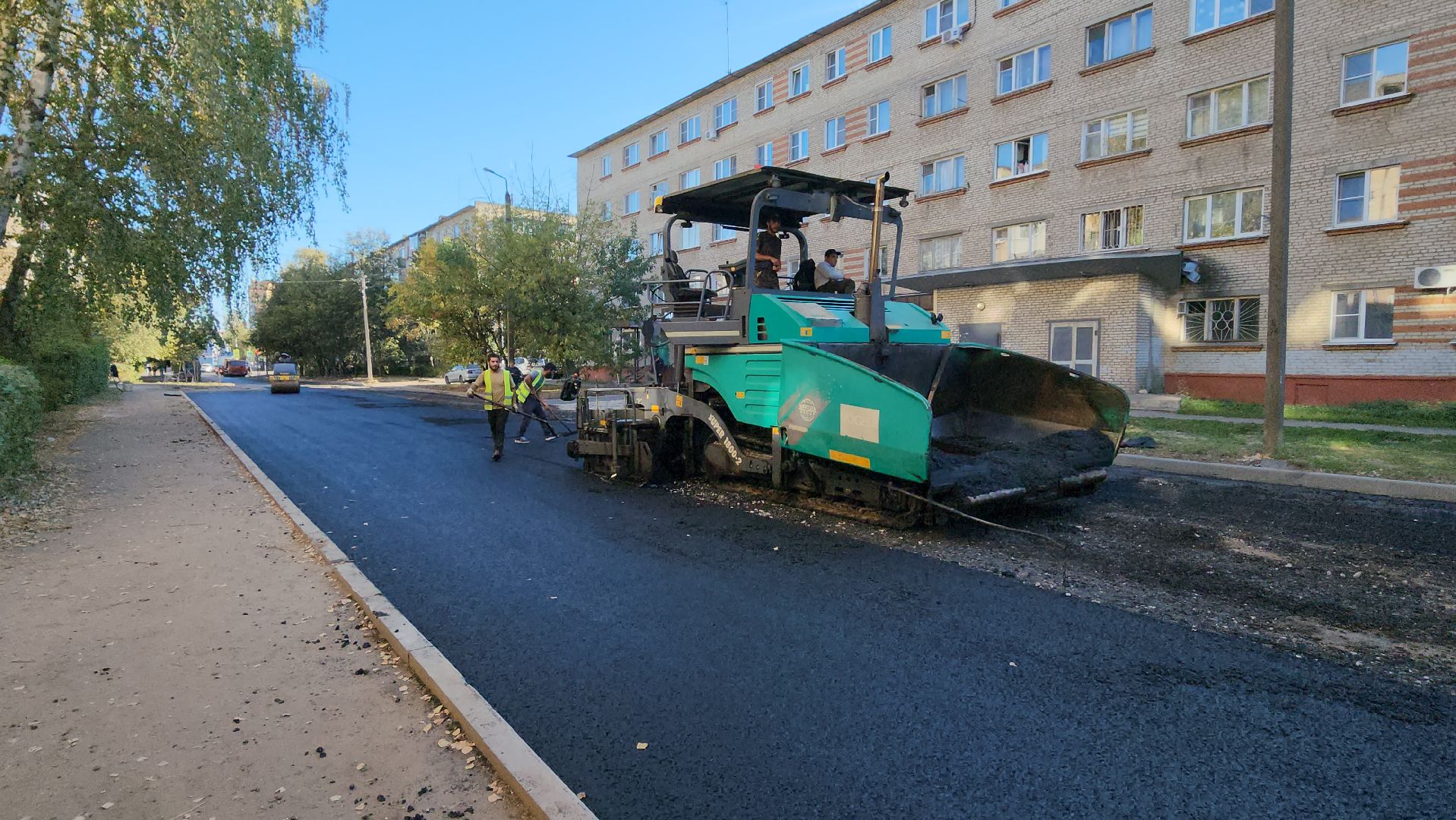 серпухов, строительство дорог, асфальтобетон, улица фирсова, дороги,