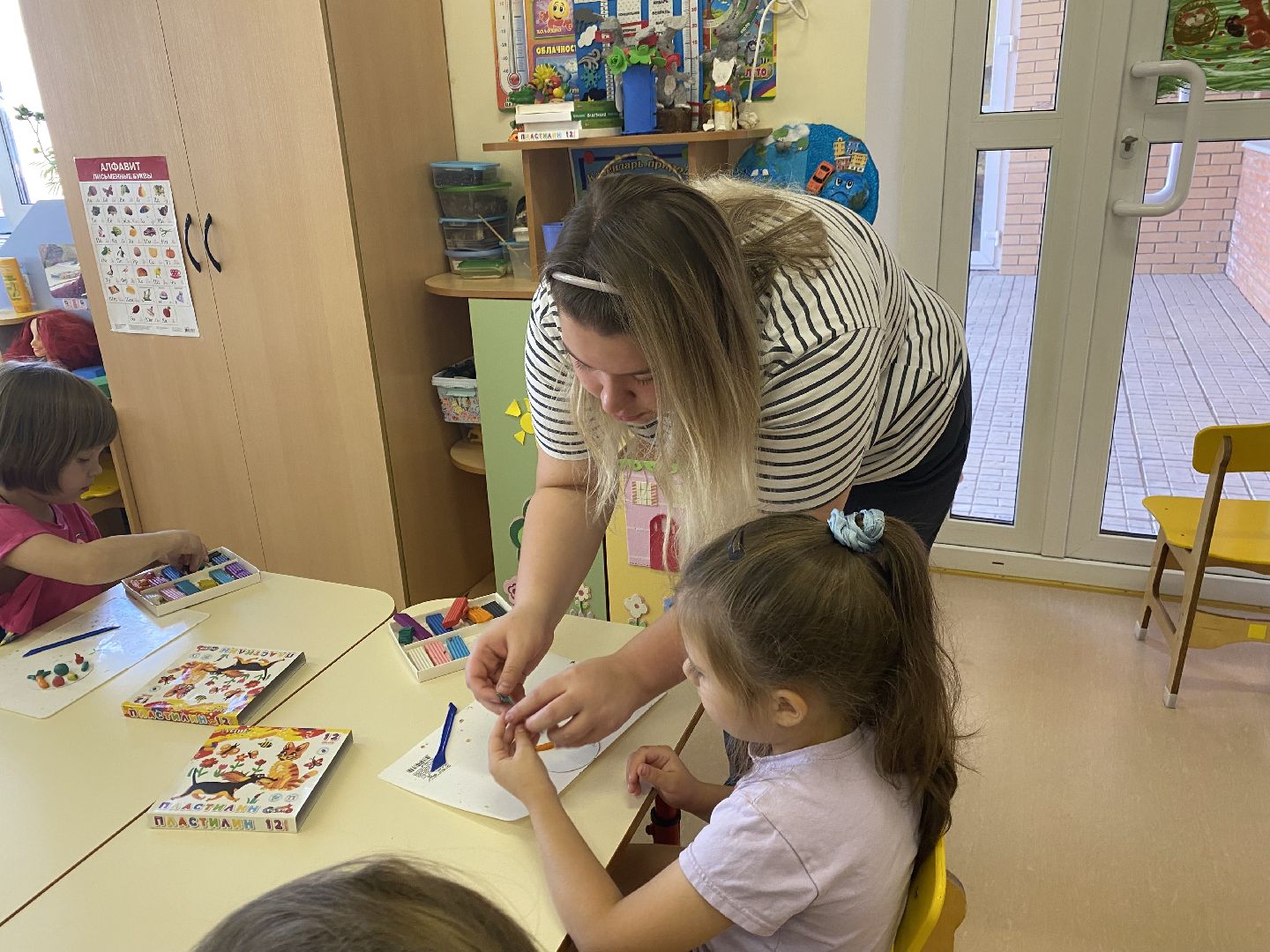 Воспитатель, Детский сад, Дети, Занятие,