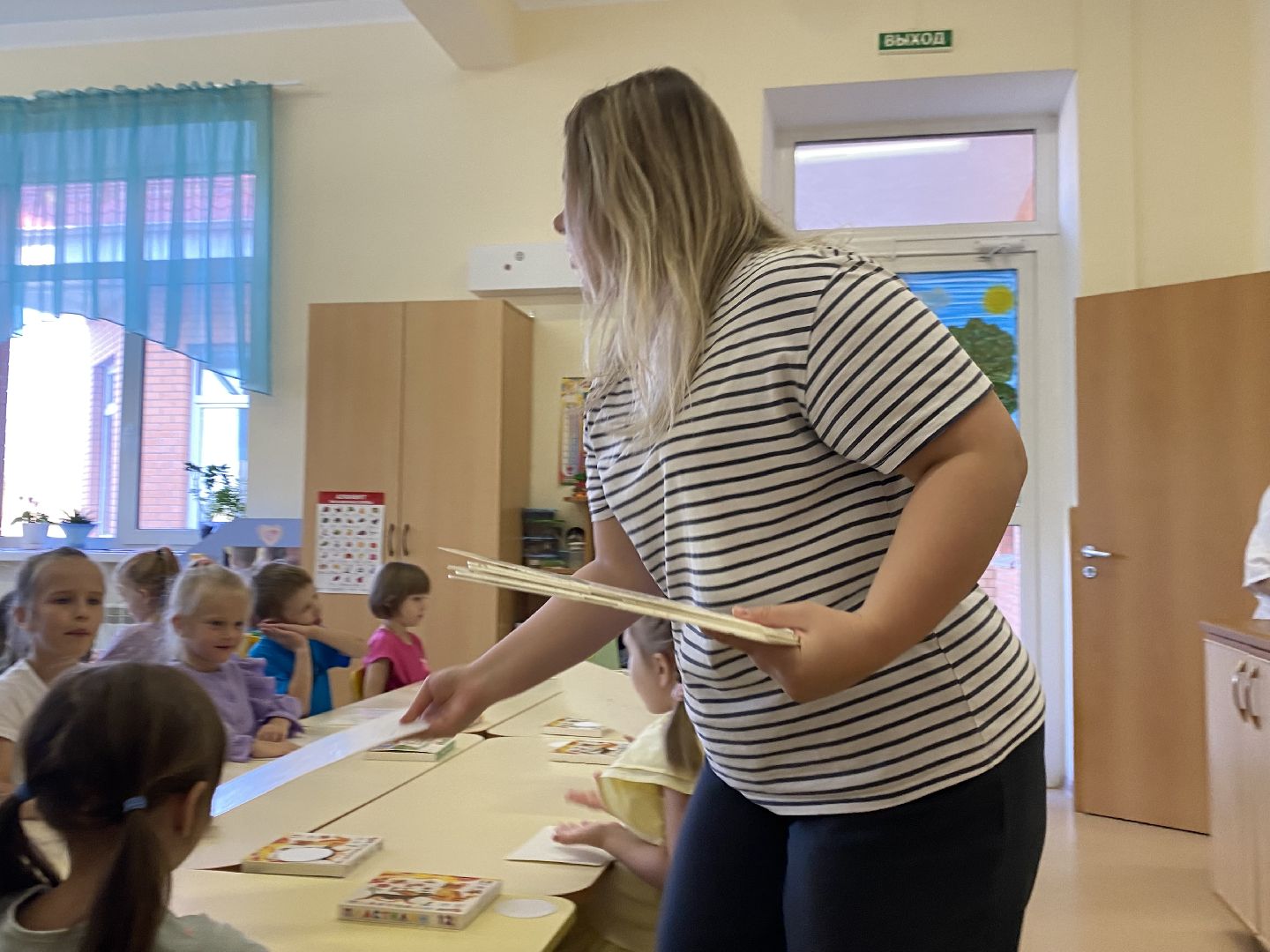 Воспитатель, Детский сад, Дети, Занятие,