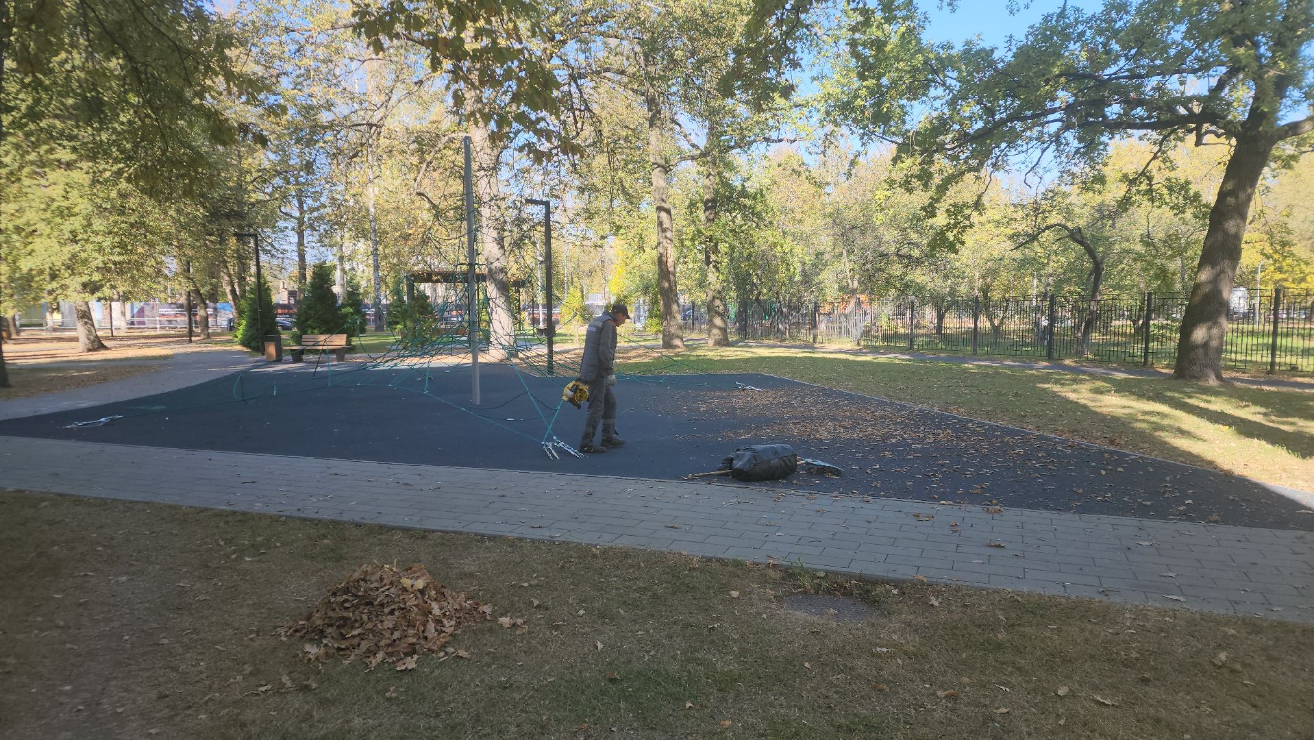 ступино, жкх подмосковья, уборка палой листвы,