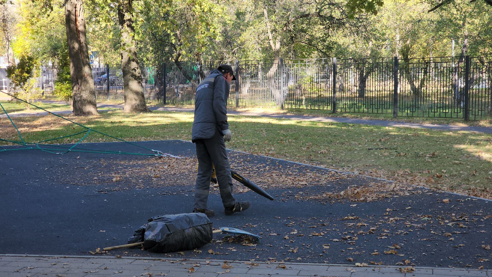 ступино, жкх подмосковья, уборка палой листвы,