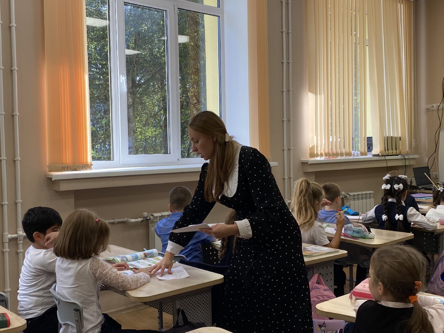 Школа, Урок, Новый учитель, Дети,