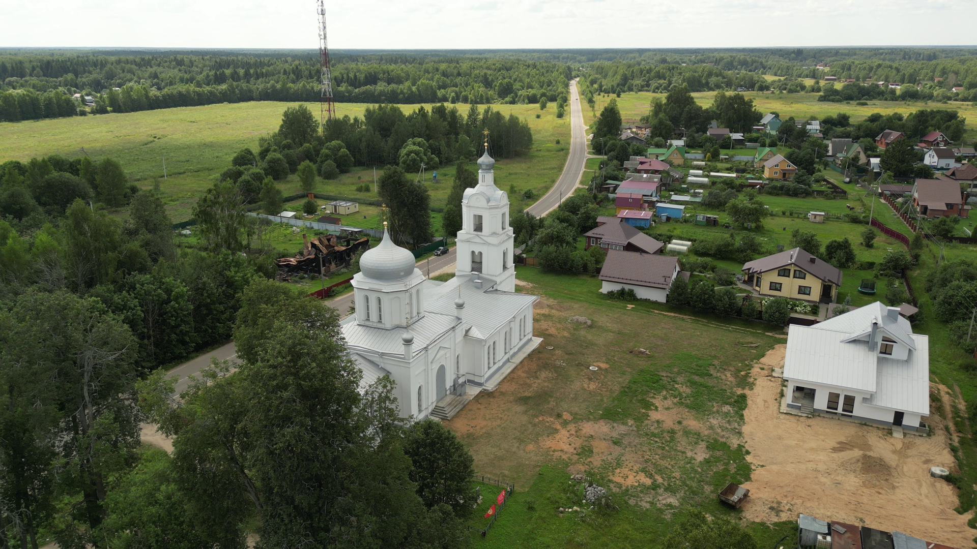 талдом, церковь, реставрация, культура, видео с коптера,