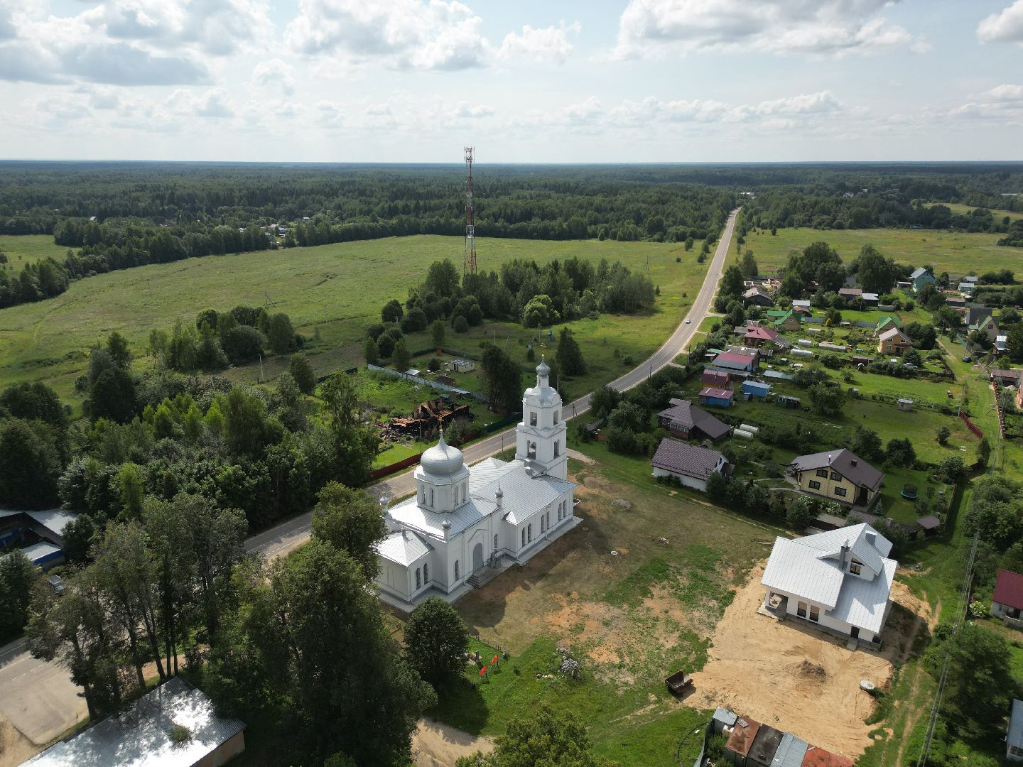 талдом, церковь, реставрация, культура, видео с коптера,