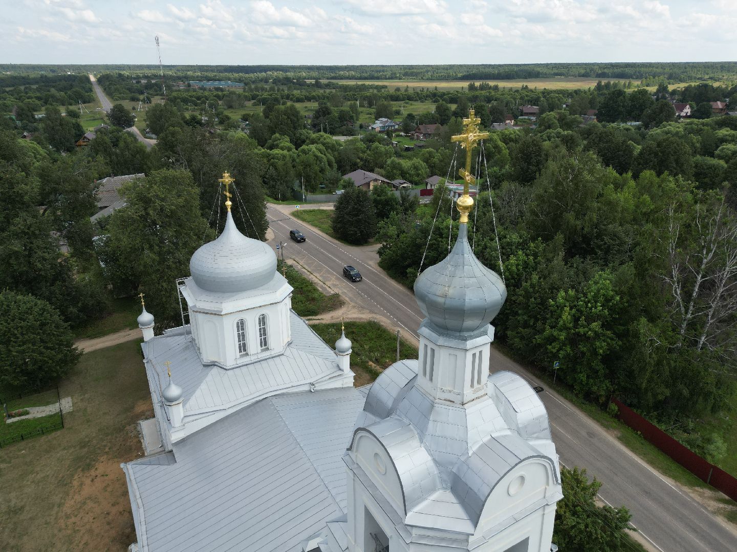 талдом, церковь, реставрация, культура, видео с коптера,