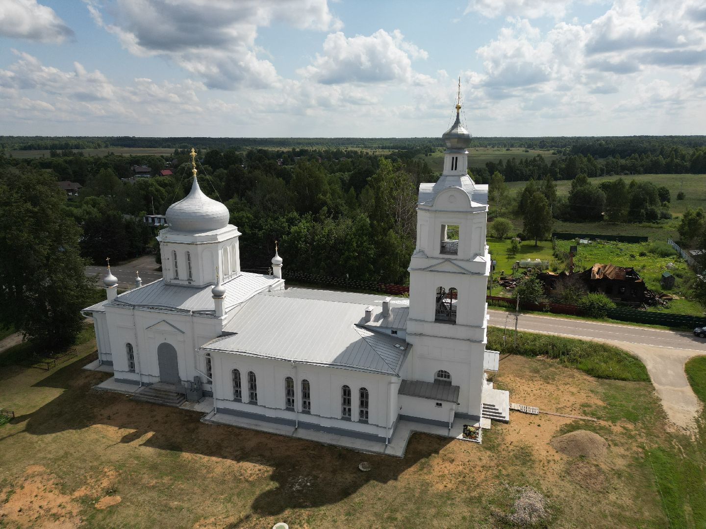 талдом, церковь, реставрация, культура, видео с коптера,