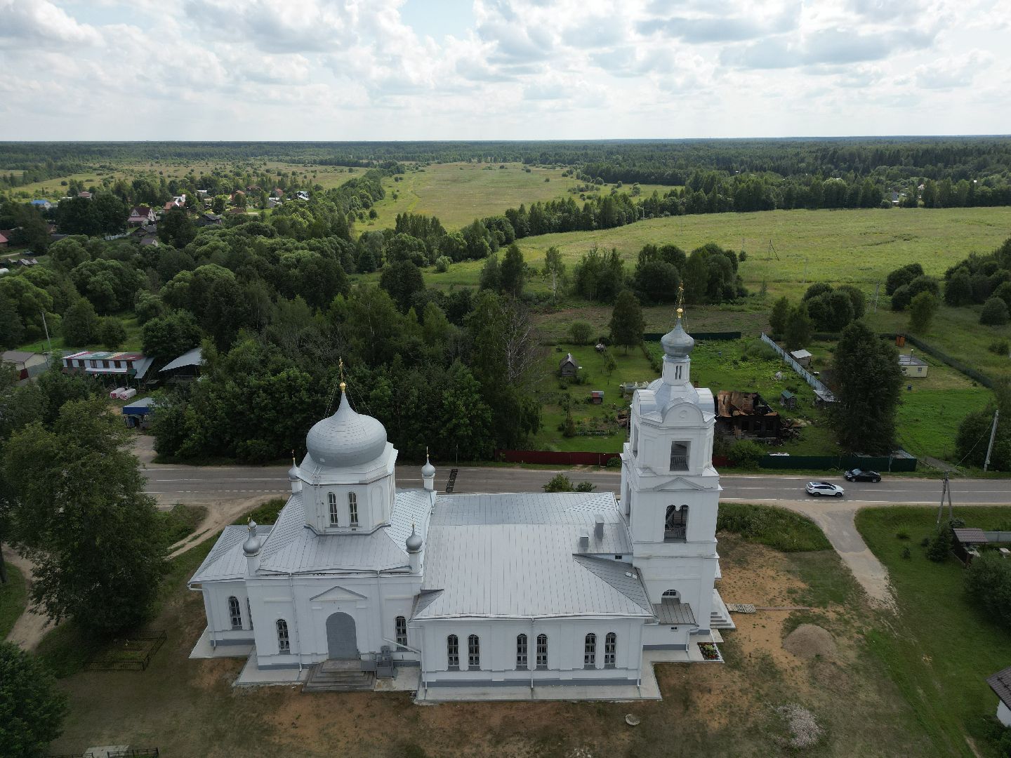 талдом, церковь, реставрация, культура, видео с коптера,