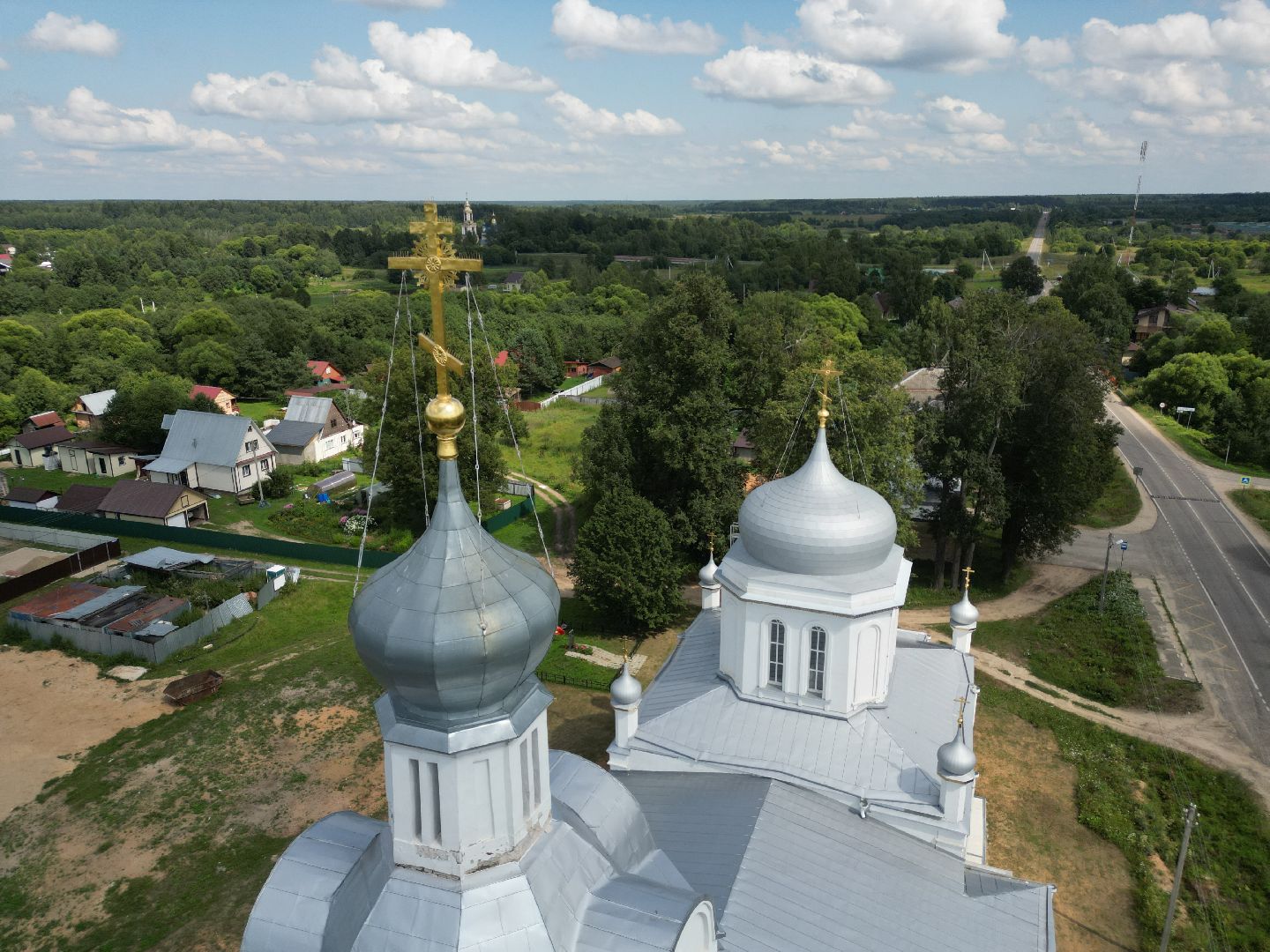 талдом, церковь, реставрация, культура, видео с коптера,