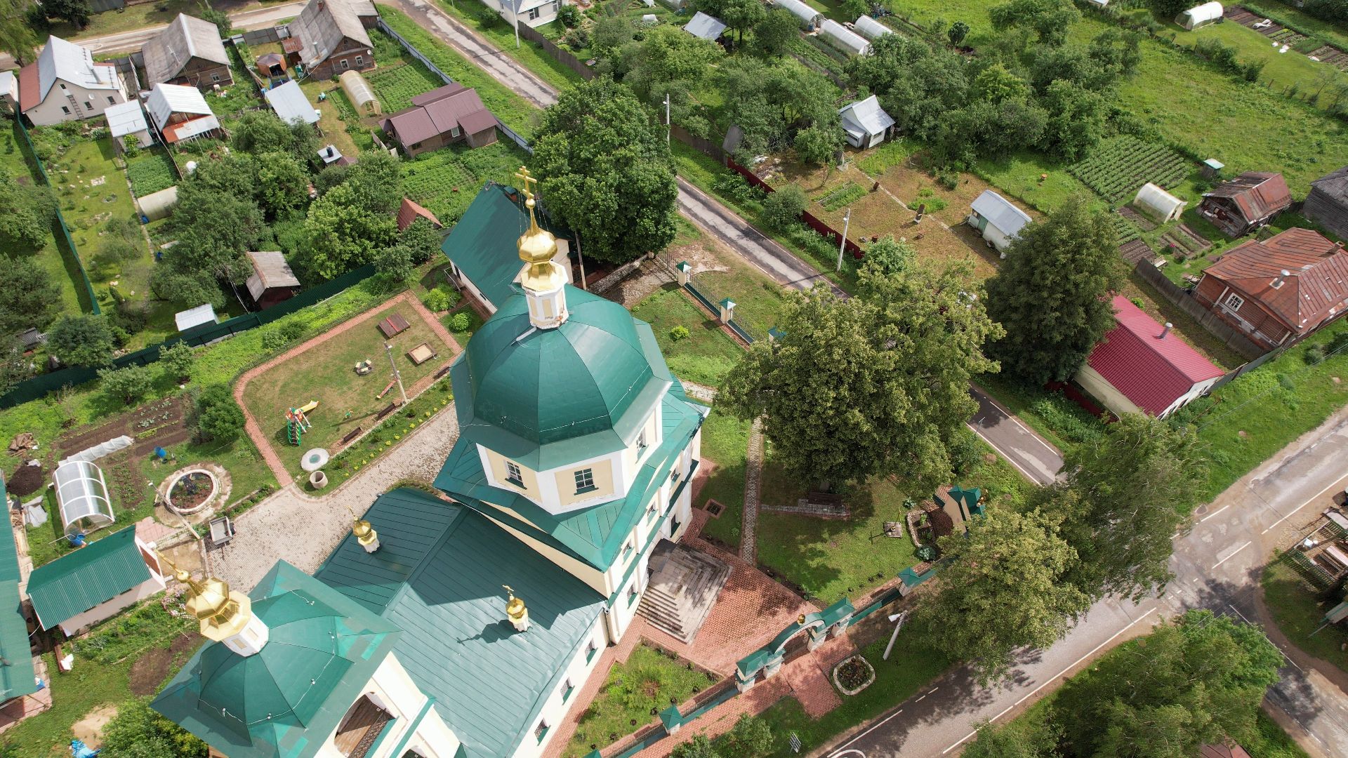 видео с коптера, верея, наро-фоминск, города, церковь,