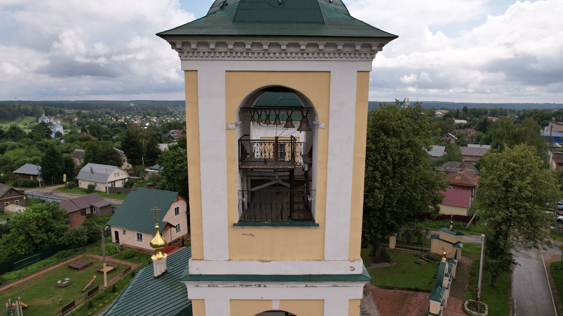 видео с коптера, верея, наро-фоминск, города, церковь,