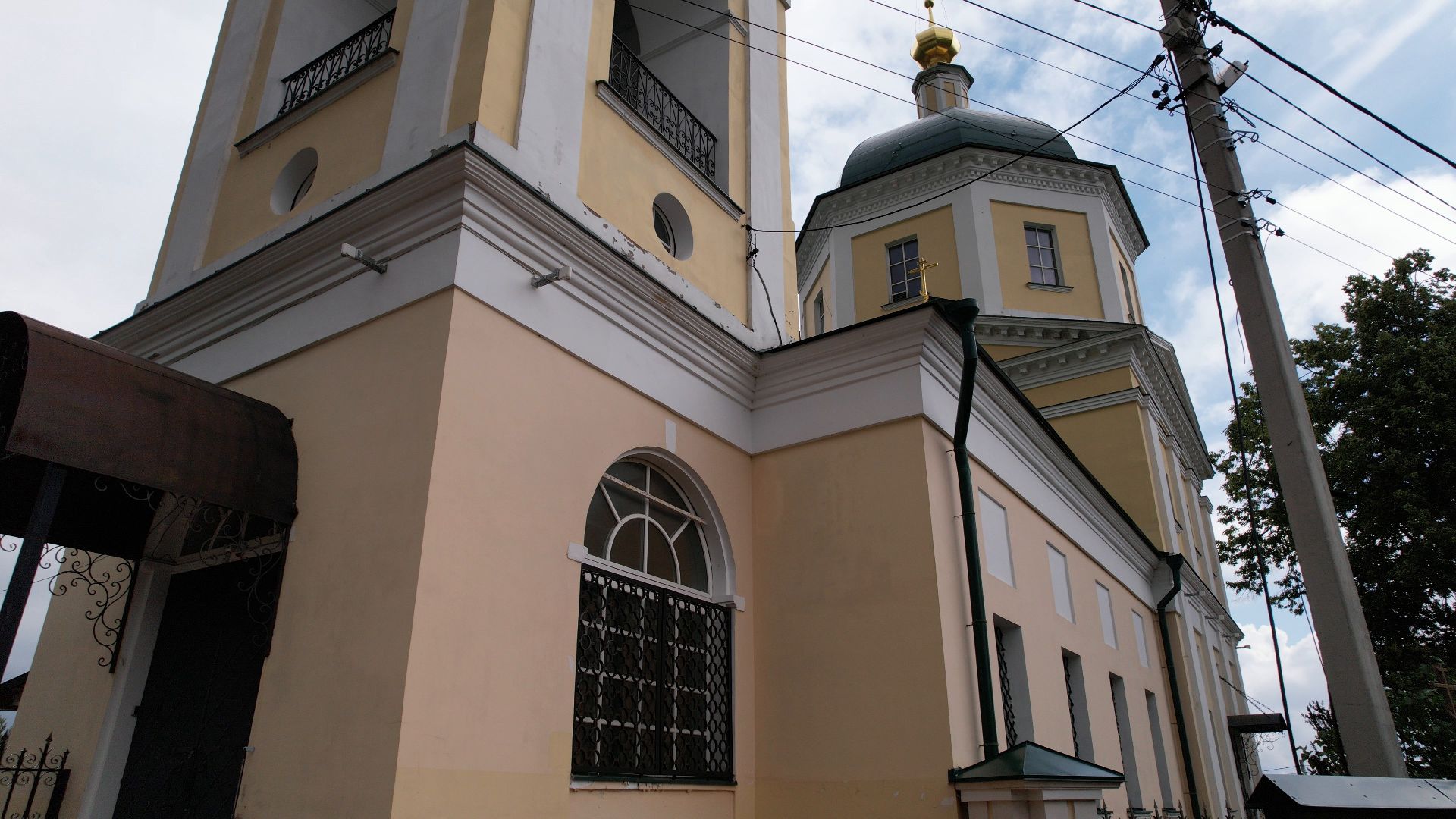 видео с коптера, верея, наро-фоминск, города, церковь,