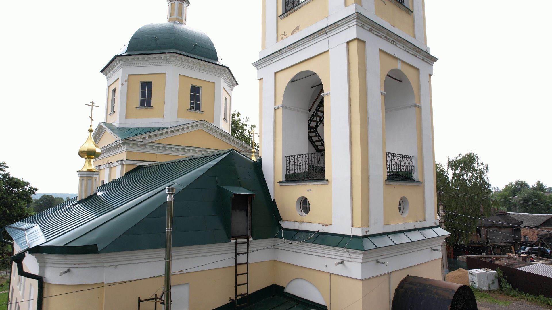 видео с коптера, верея, наро-фоминск, города, церковь,