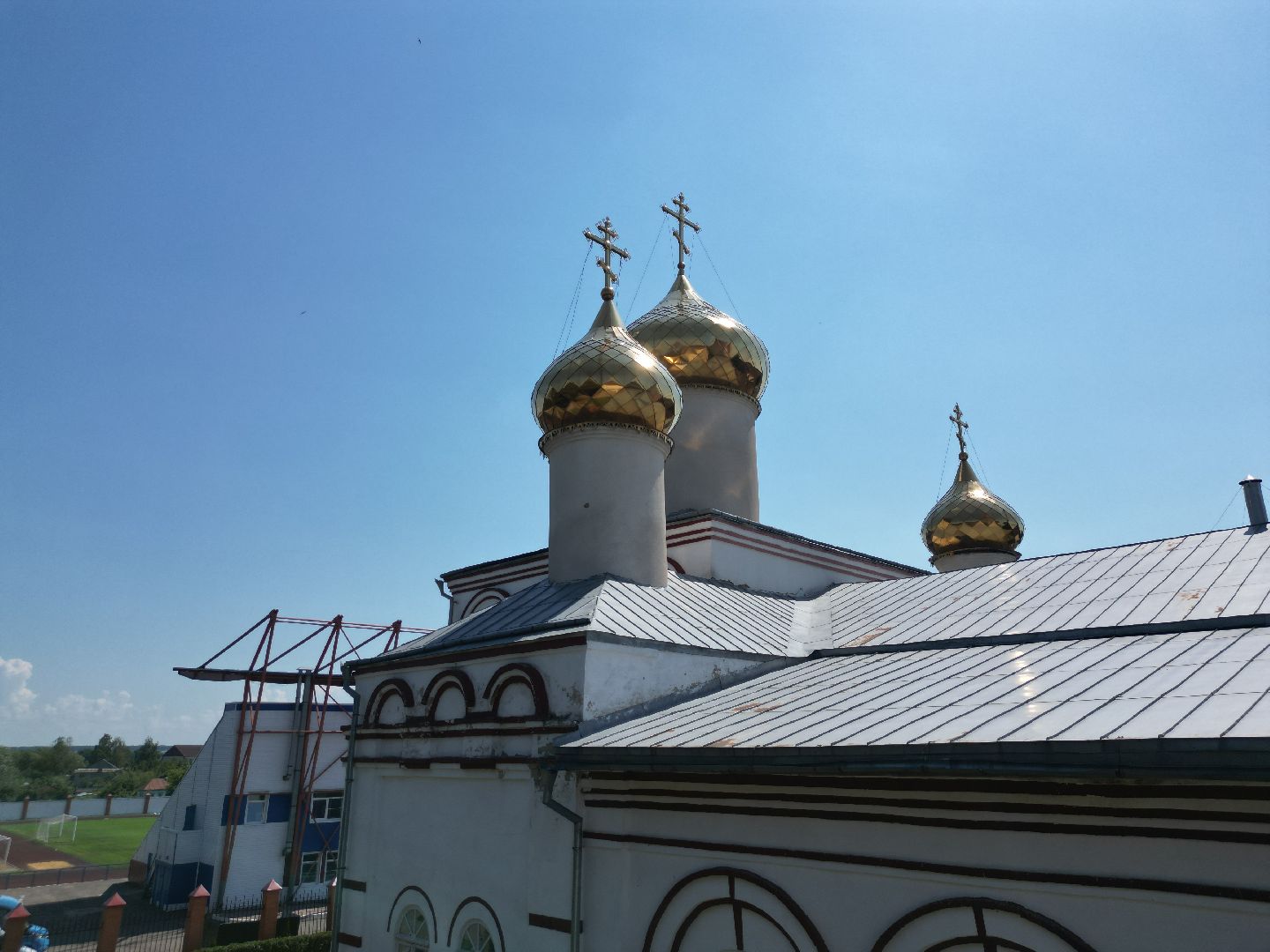 видео с коптера, серебряные пруды, церковь, города, культура,