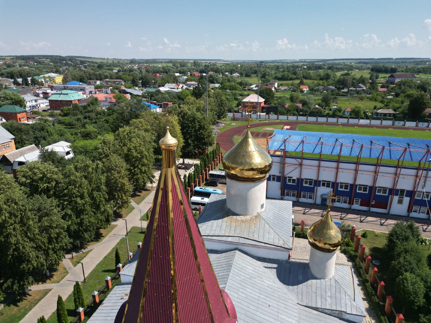 видео с коптера, серебряные пруды, церковь, города, культура,