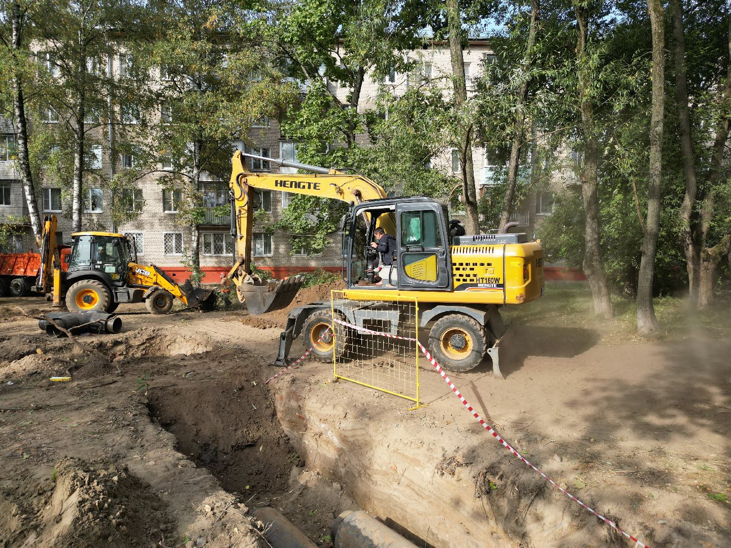 видео с коптера, жкх, теплосеть,