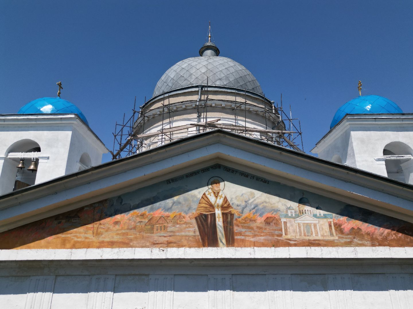 видео с коптера, церковь, серебряные пруды, города, культура,