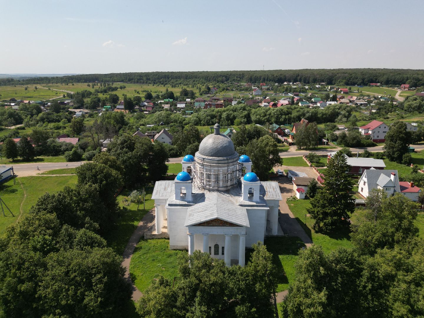 видео с коптера, церковь, серебряные пруды, города, культура,